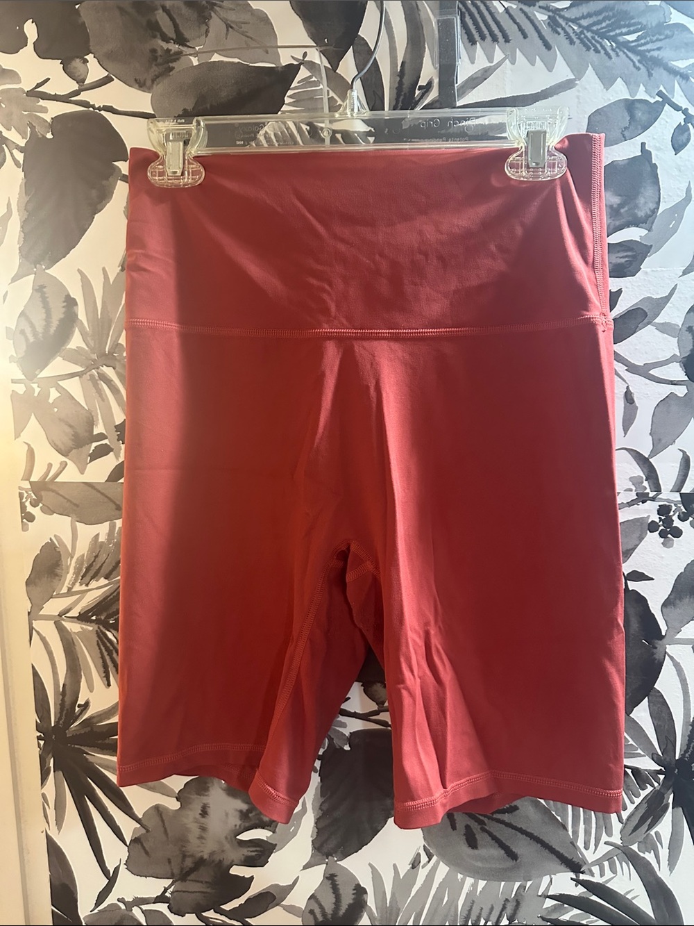 ThirdLove XL Stretch High-Waist Bike Shorts — Red